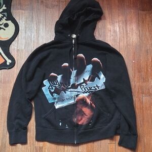 Judas Priest 'British Steel' Black Zip Hoodie